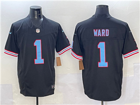 Tennessee Titans #1 Cam Ward Black Oilers Throwback Vapor F.U.S.E. Limited Jersey