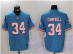Tennessee Titans #34 Earl Campbell Light Blue Oilers Throwback Vapor F.U.S.E. Limited Jersey