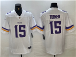 Minnesota Vikings #15 Dallas Turner White Vapor Limited Jersey