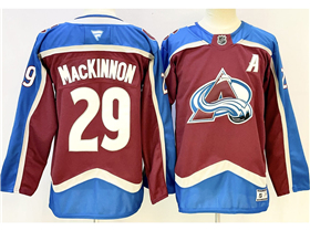 Colorado Avalanche #29 Nathan MacKinnon Youth Home Burgundy Jersey
