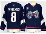 Columbus Blue Jackets #8 Zach Werenski Navy 2025 Stadium Series Jersey