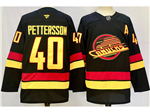 Vancouver Canucks #40 Elias Pettersson Black Jersey