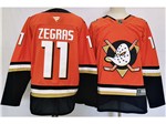 Anaheim Ducks #11 Trevor Zegras Orange Jersey