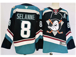 Anaheim Ducks #8 Teemu Selänne Alternate Black Jersey