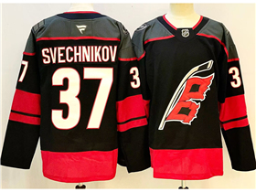 Carolina Hurricanes #37 Andrei Svechnikov Black Jersey