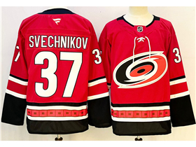 Carolina Hurricanes #37 Andrei Svechnikov Red Jersey