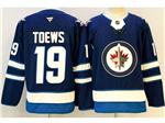 Winnipeg Jets #19 Jonathan Toews Navy Blue Jersey