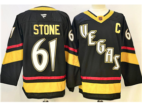 Vegas Golden Knights #61 Mark Stone Black Reverse Retro Jersey