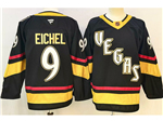 Vegas Golden Knights #9 Jack Eichel Black Reverse Retro Jersey