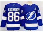 Tampa Bay Lightning #86 Nikita Kucherov Blue Jersey