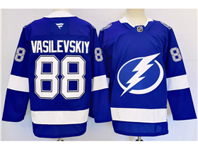 Tampa Bay Lightning #88 Andrei Vasilevskiy Blue Jersey