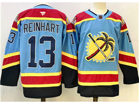 Florida Panthers #13 Sam Reinhart Light Blue Reverse Retro 2.0 Jersey