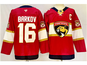 Florida Panthers #16 Aleksander Barkov Red Jersey