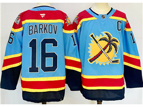 Florida Panthers #16 Aleksander Barkov Light Blue Reverse Retro 2.0 Jersey
