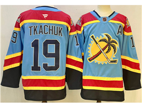 Florida Panthers #19 Matthew Tkachuk Light Blue Reverse Retro 2.0 Jersey