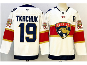 Florida Panthers #19 Matthew Tkachuk White Jersey