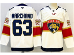Florida Panthers #63 Brad Marchand White Jersey