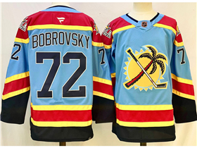 Florida Panthers #72 Sergei Bobrovsky Light Blue Reverse Retro 2.0 Jersey