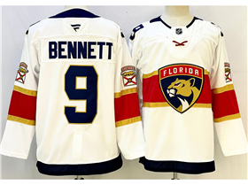 Florida Panthers #9 Sam Bennett White Jersey