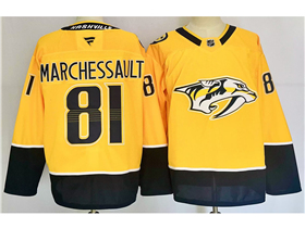 Nashville Predators #81 Jonathan Marchessault Gold Jersey