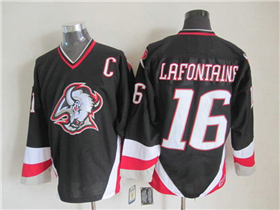 Buffalo Sabres #16 Pat LaFontaine 2005 CCM Vintage Black Jersey