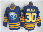 Buffalo Sabres #30 Ryan Miller CCM Vintage Navy Blue Jersey