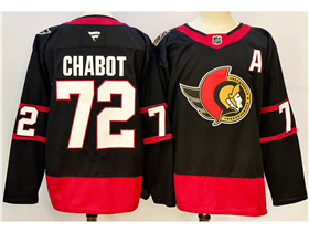 Ottawa Senators #72 Thomas Chabot Black Jersey