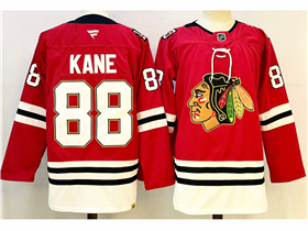 Chicago Blackhawks #88 Patrick Kane 2025 Red 100th Anniversary Jersey