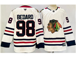 Chicago Blackhawks #98 Connor Bedard White Jersey