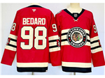 Chicago Blackhawks #98 Connor Bedard Red 2025 Winter Classic Jersey