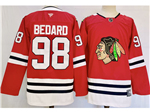 Chicago Blackhawks #98 Connor Bedard Red Jersey