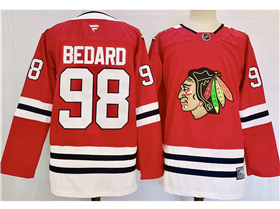 Chicago Blackhawks #98 Connor Bedard Red Jersey
