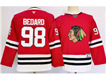 Chicago Blackhawks #98 Connor Bedard Youth Red Jersey