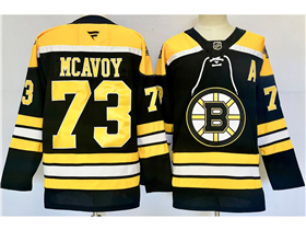 Boston Bruins #73 Charlie McAvoy Black Jersey