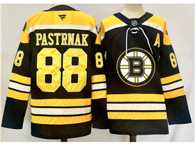 Boston Bruins #88 David Pastrnak Black Jersey