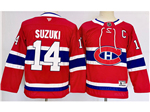 Montreal Canadiens #14 Nick Suzuki Youth Red Jersey