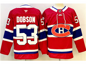 Montreal Canadiens #53 Noah Dobson Red Jersey