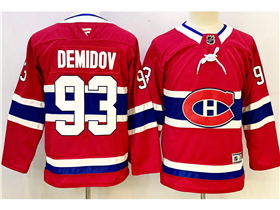 Montreal Canadiens #93 Ivan Demidov Youth Red Jersey