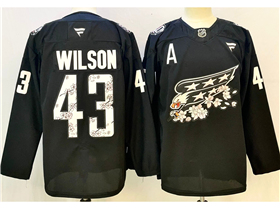 Washington Capitals #43 Tom Wilson Black Cherry Blossom Jersey