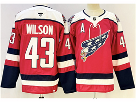 Washington Capitals #43 Tom Wilson 2025-26 Third Red Jersey