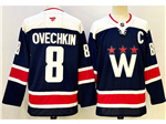 Washington Capitals #8 Alexander Ovechkin Navy Jersey