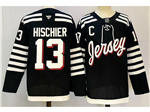 New Jersey Devils #13 Nico Hischier Alternate Black Jersey