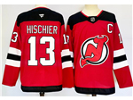 New Jersey Devils #13 Nico Hischier Red Jersey