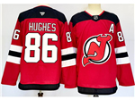 New Jersey Devils #86 Jack Hughes Red Jersey