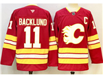 Calgary Flames #11 Mikael Backlund Home Red Jersey