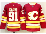 Calgary Flames #91 Nazem Kadri Home Red Jersey