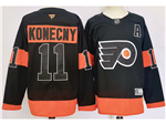 Philadelphia Flyers #11 Travis Konecny Alternate Black Jersey