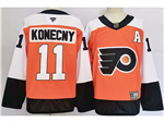 Philadelphia Flyers #11 Travis Konecny Orange Jersey