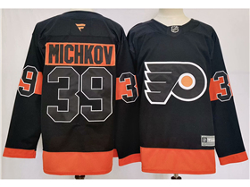 Philadelphia Flyers #39 Matvei Michkov Alternate Black Jersey