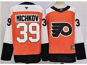 Philadelphia Flyers #39 Matvei Michkov Orange Jersey